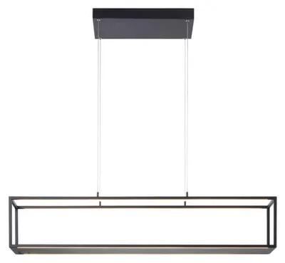 Immagine prodotto di Lampada a sospensione a LED - nero - ferro - plastica - 4 luci - 105 x 120 cm - dimmerabile