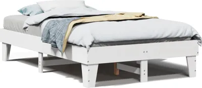 Immagine prodotto di vidaXL Letto in legno massiccio senza materasso bianco 120x190 cm in legno di pino