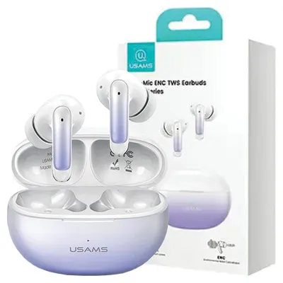Produktbild von USAMS Bluetooth 5.3 TWS Ohrhörer X-donseries ENC Kabellos Lila Gradient/Lila Blau BHUENCXD04 (US-XD19)