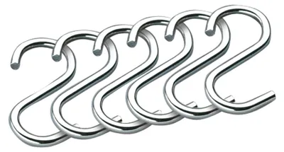 Produktbild von KÜCHENPROFI 6er SET Wandhaken Relinghaken HAKEN Hakenleiste aus Edelstahl