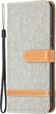 Produktbild von König Design Hülle kompatibel mit Xiaomi Redmi Note 11 Pro / Note 11 Pro+ 5G Kunstleder Handyhülle - Handy Case Grau