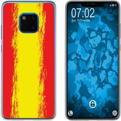 Produktbild von PhoneNatic Case kompatibel mit Huawei Mate 20 Pro Silikon-Hülle WM Spanien M11