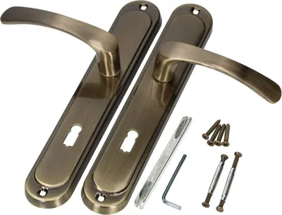 Zdjęcie produktu dla KOTARBAU Klamka drzwiowa 72 mm BB Klamka drzwiowa Patin Okucie drzwiowe Klamka drzwiowa Zestaw klamek z długim szyldem Zestaw klamek drzwiowych Drzwi wewnętrzne Drzwi zewnętrzne Klamka okucie drzwiowe