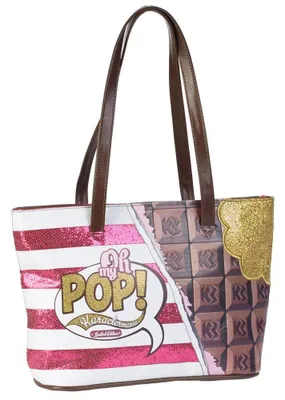 Zdjęcie produktu dla Oh My Pop! Torba na zakupy, kolor różowy, 43 x 27 cm