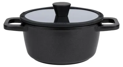 Produktbild von Livarno home Aluguss-Kochtopf mit innerer Literskala Ø 24 cm Schwarz