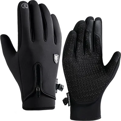 Produktbild von INF Schwarze Touchscreen-Handschuhe – | Winddicht und wasserabweisend XL