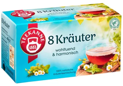 Produktbild von TEEKANNE 8 Kräuter Tee 20 Portionen