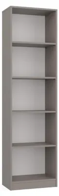 Image de Bibliothèque étroite RAUNO - 50 cm, gris