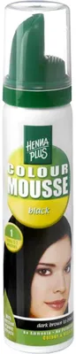 Imagen del producto de Hennaplus Color Mousse para el cabello, color negro (75 ml)