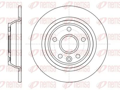 Produktbild von 2x REMSA Bremsscheibe 61167.00 hinten für FORD MONDEO IV Turnier (BA7) KUGA I