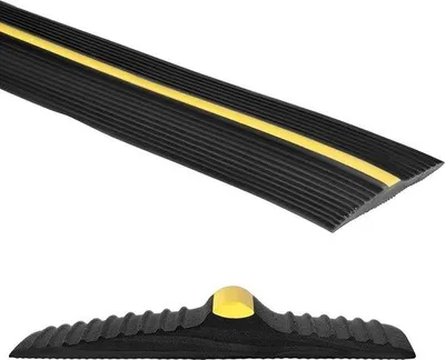 Produktbild von Famanu Garagentürdichtung 6 Meter - 12 mm Dick - Universelle Dichtung für Garagentüren - Wetterfester Bodenpuffer