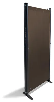 Zdjęcie produktu dla Parawan składający się z 3 elementów, kolor taupe, tkanina, wymiary 170 x 165 cm, idealny jako przegroda do wnętrz i na zewnątrz