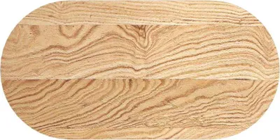 Produktbild von Tischplatte 80x40x4 cm Massivholz Eiche Oval