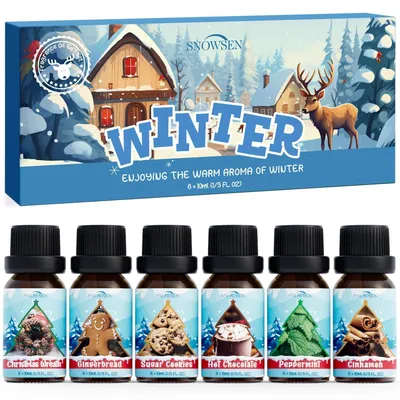 Produktbild von Ätherische Öle Set 6 x 10 ml Aromatherapie für Diffuser Seifenduftöl