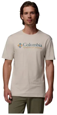 Produktbild von T-Shirt Columbia Camiseta Columbia CSC Basic Logo manga corta beige claro azul für Herren