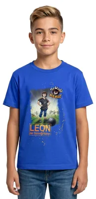 Produktbild von Spreadshirt Die Wilden Kerle Leon Teenager T-Shirt, 134/146 (9-11 Jahre), Royalblau