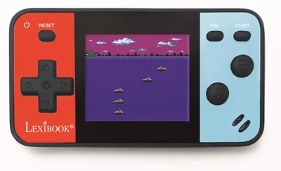 Image de Lexibook console de jeux portable Cyber Arcade Pocket, 150 jeux, écran LCD couleur de 1,8" (4,5 cm), jeux vidéo pour adolescents, bleu/rouge, modèle JL1895LXB