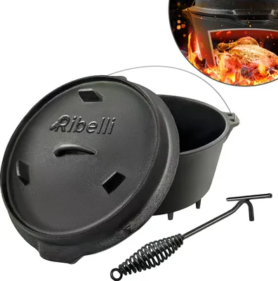 Produktbild von Dutch oven, Gusseisen, 9,5L, mit Haken