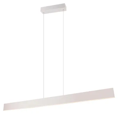 Image de Suspension LED GALWAY grise 35 W, nuances de blanc, 4200 lm, métal, dimensions : 150 x 150 x 8 cm, IP20, Trio