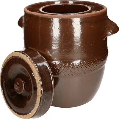 Produktbild von KOTARBAU® Keramik Gärtopf Gurkentopf mit Deckel Sauerkrauttopf Tontopf 10L
