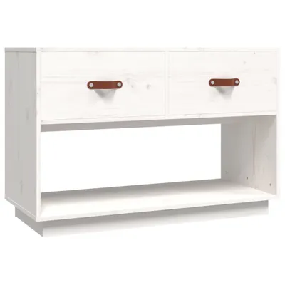 Obrázek produktu pro vidaXL TV skříňka bílá 90x40x60 cm, masivní borovicové dřevo
