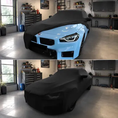 Image de Housse de voiture intérieure adaptée à BMW M2 (G87) Coupe Noir avec poches pour