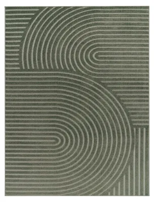 Produktbild von TT Home In-& Outdoorteppich Wetterfest Balkon Schlafzimmer Boho Skandi Motiv Unifarben Geometrische Optik Moderner Style Größe 200x290 cm
