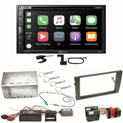 Produktbild von Pioneer AVH-Z5200DAB Android Auto Carplay Einbauset für Seat Exeo Audi A4 B6 B7