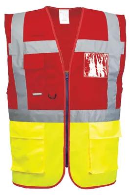 Obrázok produktu pre Portwest C276 Paris Executive Vest Yellow/Red Veľkosť S