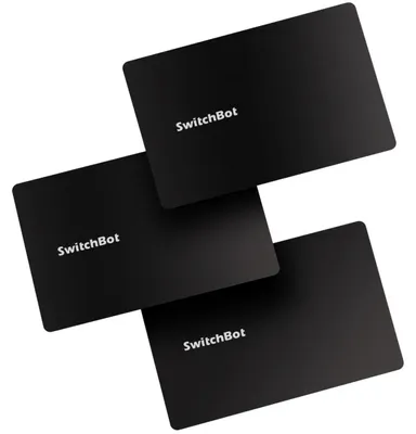 Produktbild von SwitchBot W2500030, Schwarz, 85,5 mm, 54 mm, 0,85 mm, 6,4 g, 3 Stück(e)