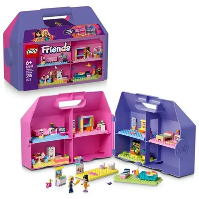 Obrázek produktu pro LEGO Friends 42697 Panenkový domeček v kreativní kufříku – cestovní sada pro děti od 6 let
