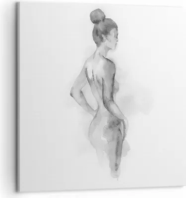 Produktbild von Bild auf Leinwand - Leinwandbild - Einteilig - Frau Körper Stück - 50x50cm - Wand Bild - Wanddeko - Wandbilder - Leinwanddruck - Bilder - Wanddekoration - Leinwand bilder - Wandbild - AC50x50-4995