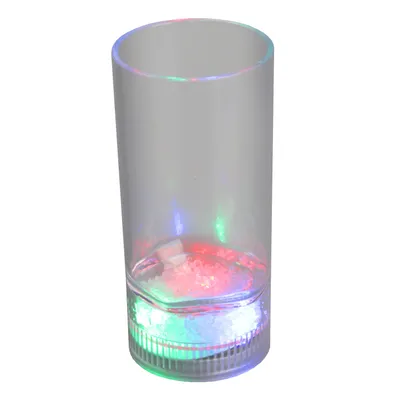 Produktbild von Led Cocktailglas 350 ml Kunststoff Becher Farbwechsel bunt Batterie wechselbar Bar Led Trinkglas beleuchtet leuchtendes Glas Leuchtglas Partyglas