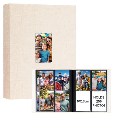 Immagine prodotto di Album fotografico per 256 foto, formato 9x13 cm, con copertina in lino