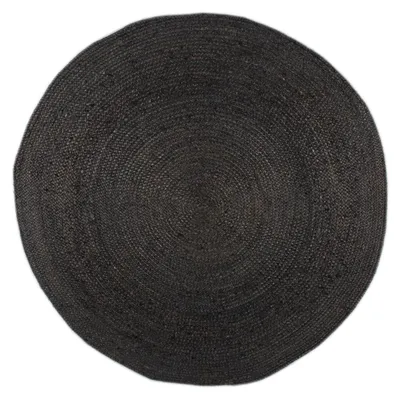 Produktbild von Jute Teppich Rund - Fair Schwarz | Natürlich!