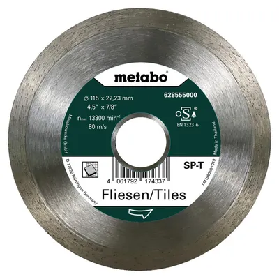 Produktbild von Metabo Diamanttrennscheibe SP - T, 115x22,23 mm, Fliesen