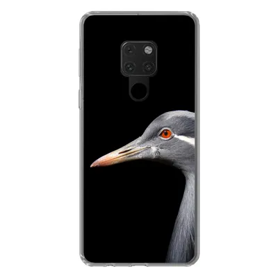 Produktbild von MuchoWow® Handyhülle Schutzhülle Hülle für Huawei P40 Lite Kraniche auf schwarzem Hintergrund Silikon Softcase Handy Hülle