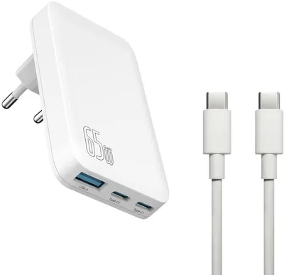 Immagine prodotto di felixx 65W GaN PD SLIM caricatore da viaggio 1xUSBA/2xTypC/100W cavo PD