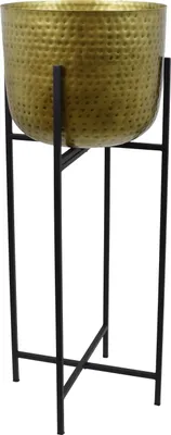 Image de LOFT42 Mara – Cache-pot sur pied – Or – Métal – 87 x 35