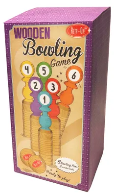 Image de Jeu de quilles en bois Retr-Oh Enfants / Jeu de quilles - 6 quilles 2 boules