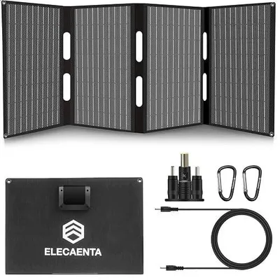 Zdjęcie produktu dla Ładowarka solarna 60W panel słoneczny monokrystaliczny USB c PD30W