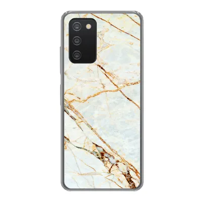 Produktbild von MuchoWow® Handyhülle Schutzhülle Hülle für Samsung galaxy a73 Marmor - Gold - Luxus Silikon Softcase Handy Hülle - Handyhülle - Geburtstag Teenager
