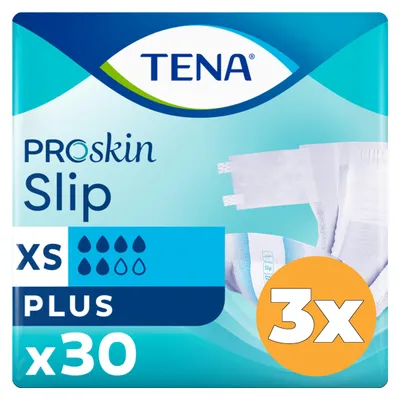 Productafbeelding van 3x Tena Slip Plus Extra Small (30 stuks)