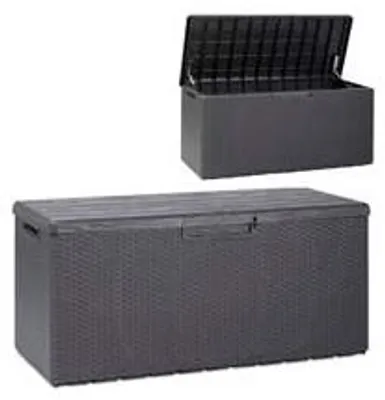 Productafbeelding van Baule Multiuso Portofino Plus, model Lt.340, kleur antraciet, artikelnummer 176 - afmetingen: 123 cm x 54 cm x 55 cm (hoogte).