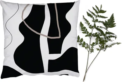 Produktbild von MuchoWow® Zierkissen Sofakissen Wohnzimmer Dekokissen 40x40 cm Abstrakt - Minimalismus - Design - Foto Kissen - Schlafzimmer Dekoration
