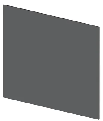 Obrázok produktu pre Vilo Nástenný panel XL – Hladký obklad stien do kuchyne a kúpeľne – Vodovzdorný panel z MPC – 265 x 60 cm – Tmavošedý