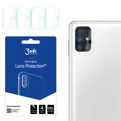 Produktbild von 3mk Hybridglas Lens Protection für Samsung Galaxy M51 Kamera Objektiv Kameralinse 0,16mm 6H (4 Stück)