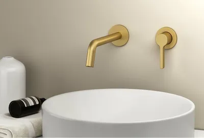 Immagine prodotto di ICONIC Miscelatore per lavabo a 2 fori, oro opaco