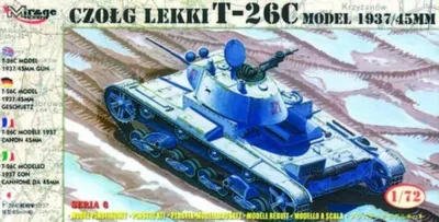 Produktbild von Mirage Hobby Leichter Panzer T-26 C Modell 1937 mit 45 mm Kanone 1:72 72611