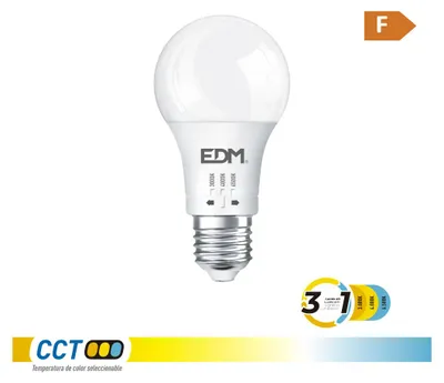 Image de Ampoule Led A60 E27 10w 3cct éclairage Led Polyvalent 3cct - Edm